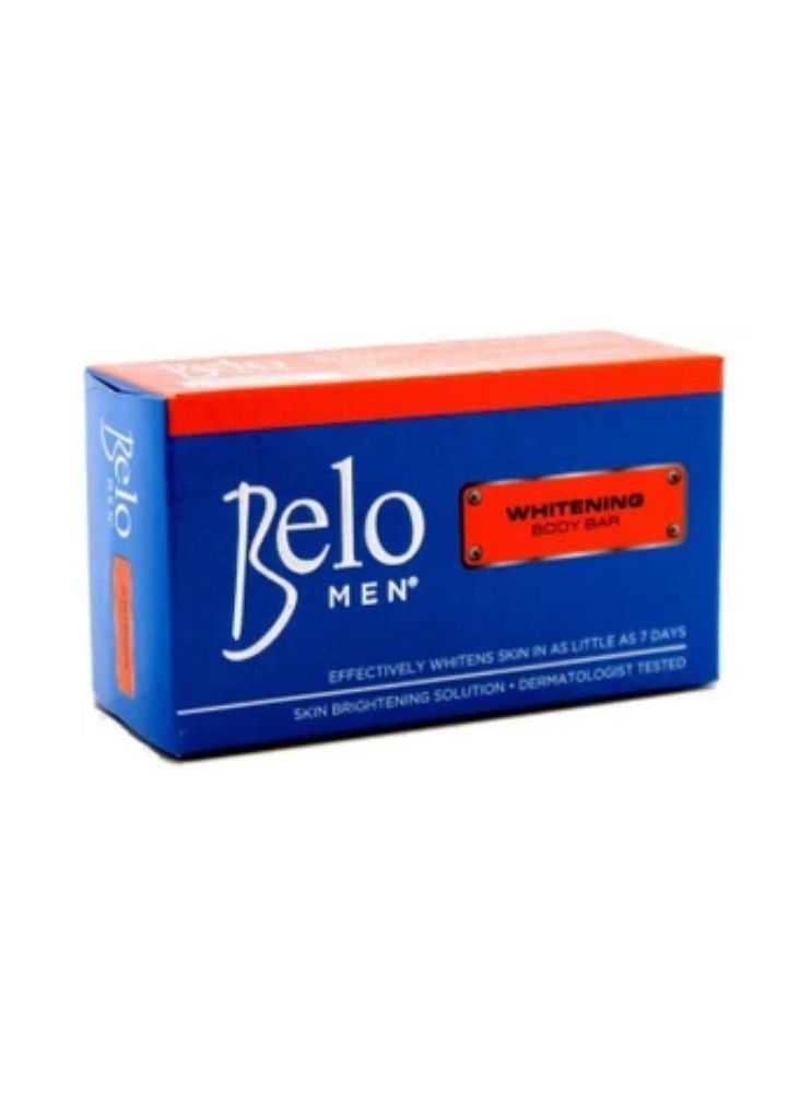 Belo Men Whitening Body Bar Soap for Men – Skin Brightening Cleansing Bar, Blue Color Pack, 1 Pc